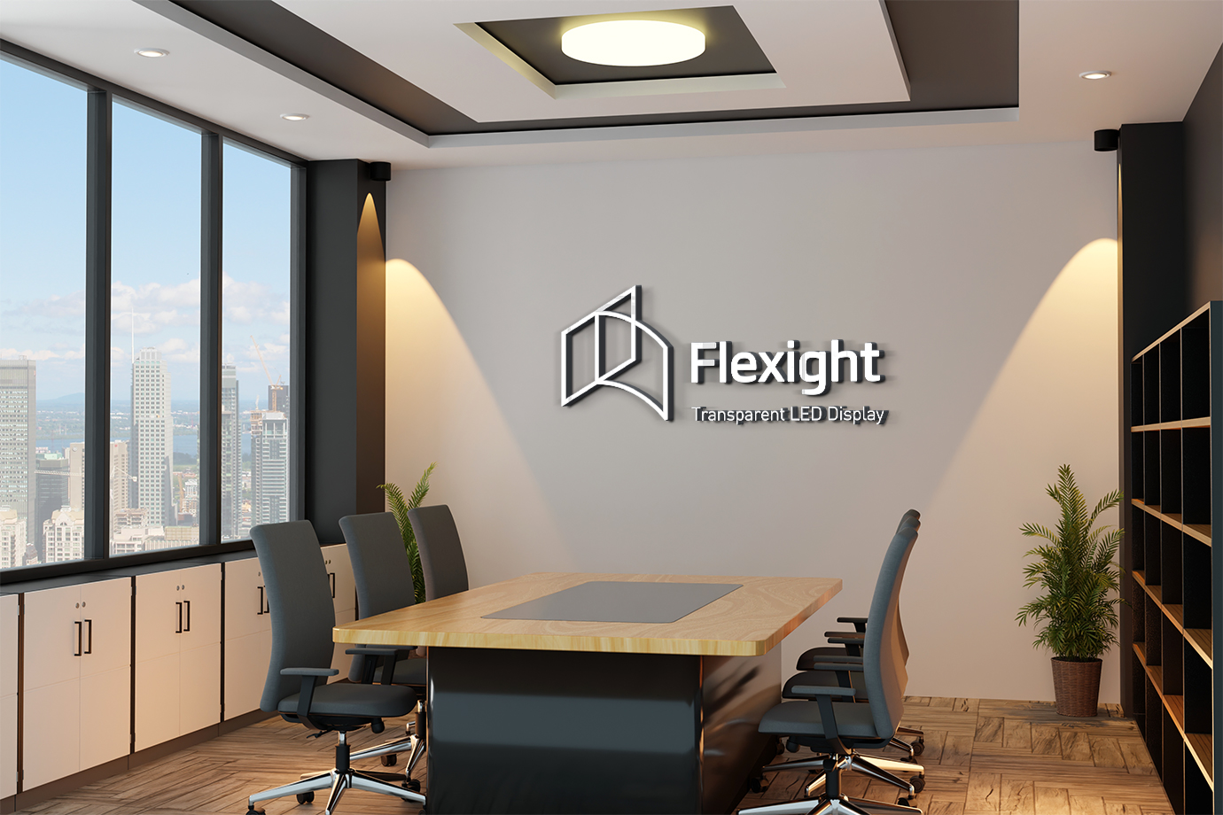 LED 투명 디스플레이 Flexight-(주)티디엘