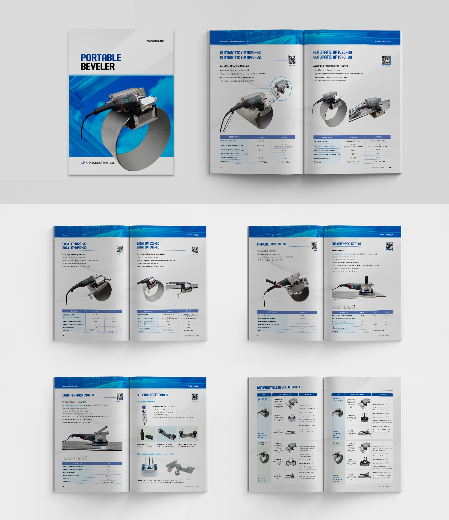 자동 파이프 및 평판 면취기 - 아하산업(AHA산업)