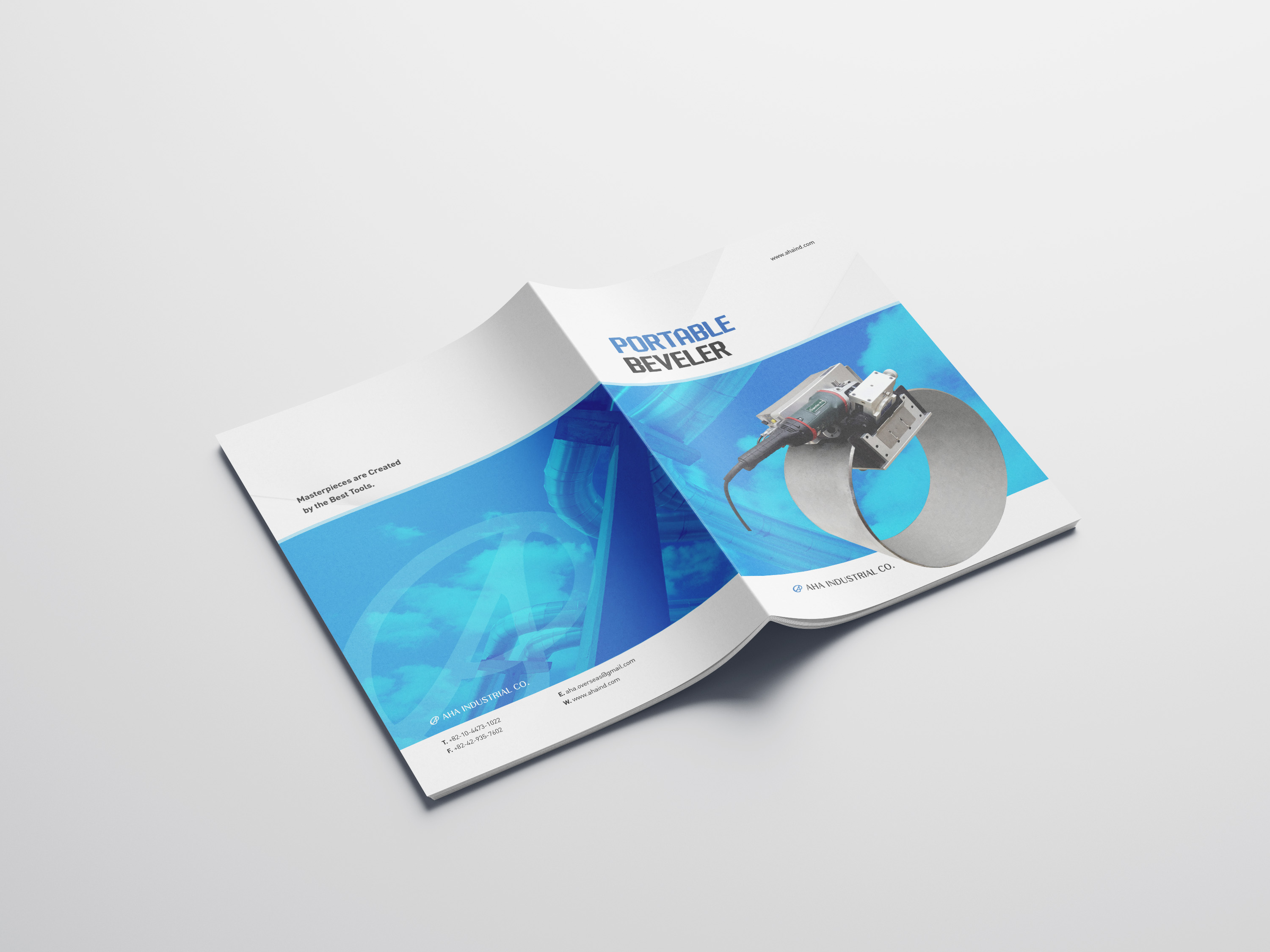 자동 파이프 및 평판 면취기 - 아하산업(AHA산업)