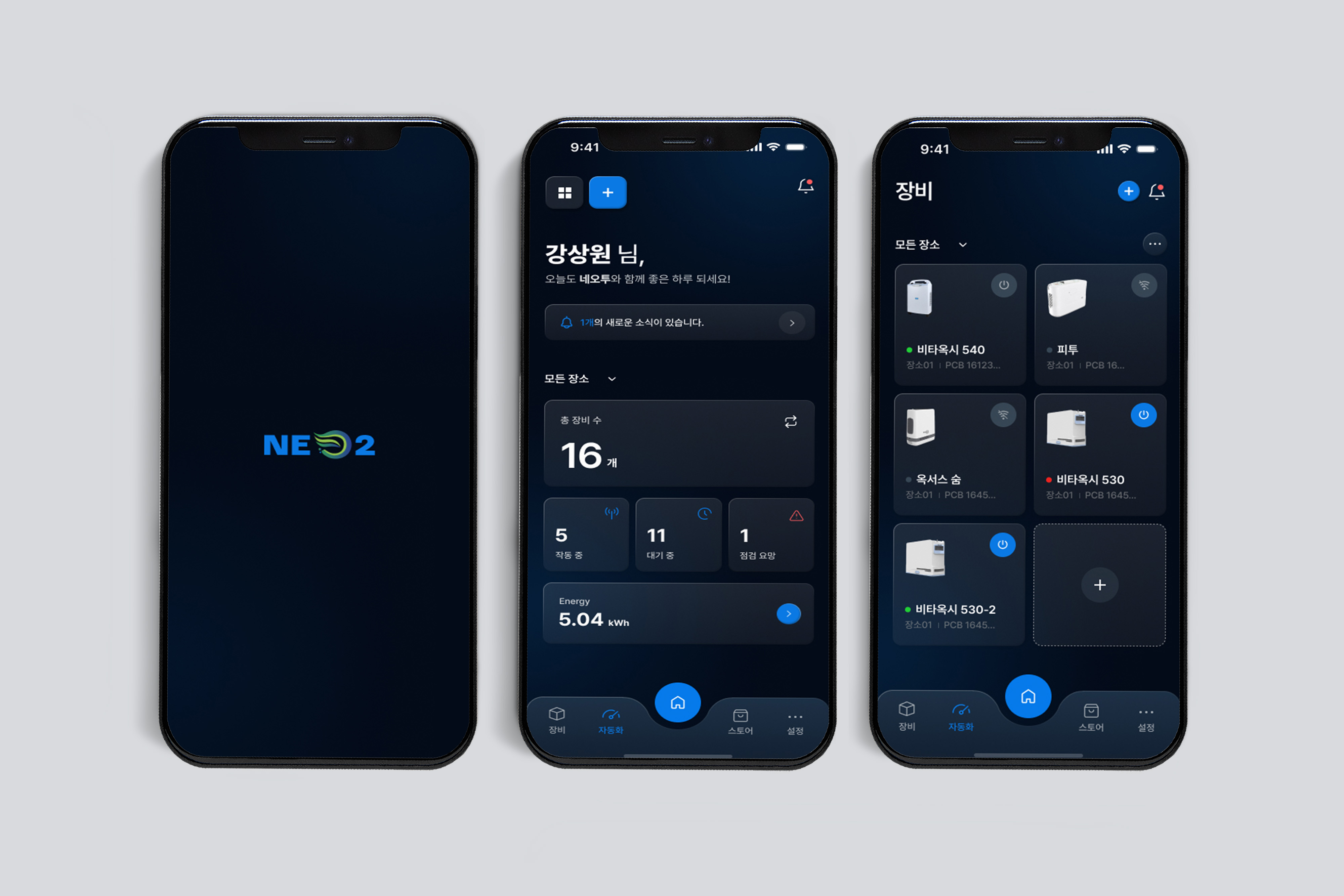 산소발생기, 공급장비-네오투