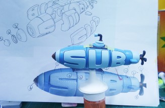 알파벳 잠수함-캐릭터모형